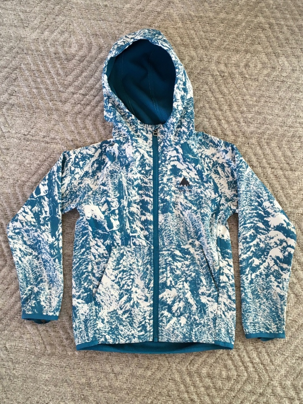 Kids Burton weatherproof full zip fleece XS